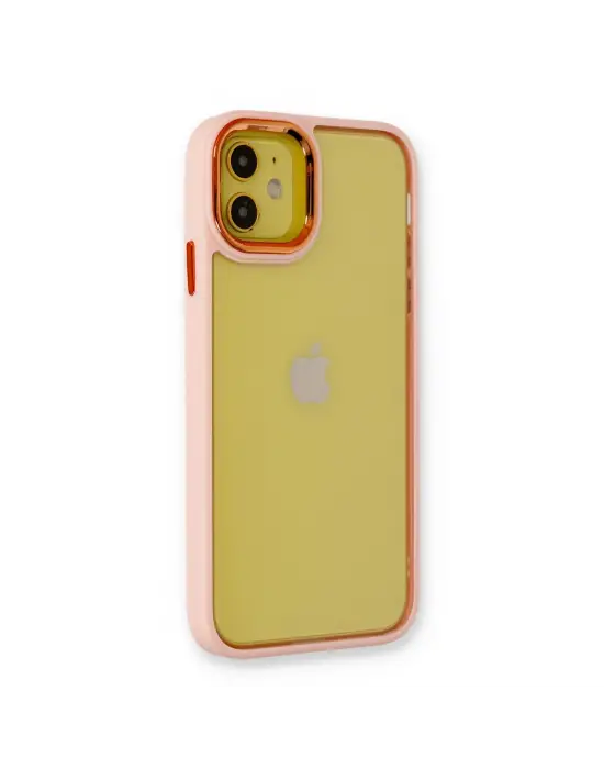 Apple İphone 12 Kılıf Dora Kapak - Pudra