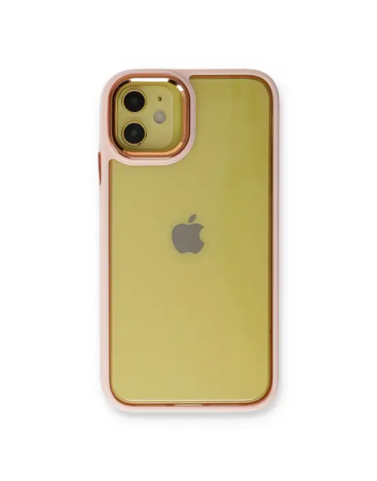 Apple İphone 12 Kılıf Dora Kapak - Pudra