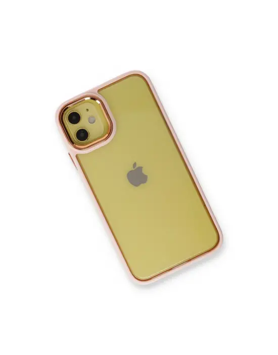 Apple İphone 12 Kılıf Dora Kapak - Pudra