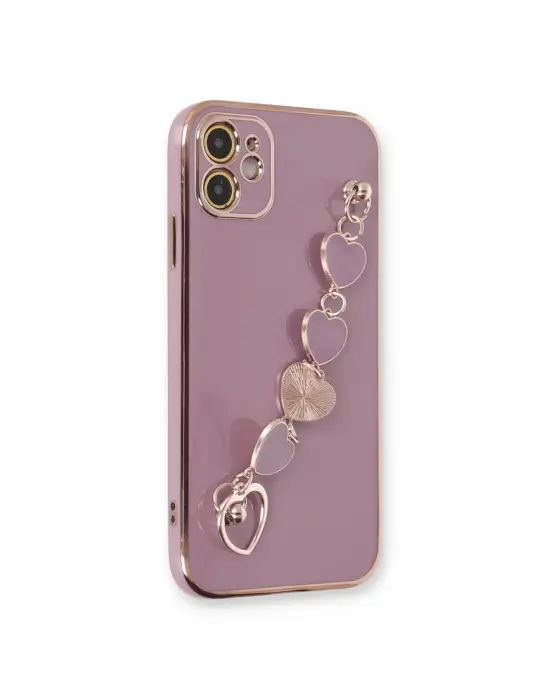 Apple İphone 12 Kılıf Esila Silikon - Mor