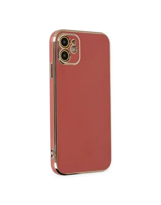 Apple İphone 12 Kılıf Volet Silikon - Kırmızı