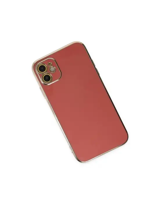 Apple İphone 12 Kılıf Volet Silikon - Kırmızı