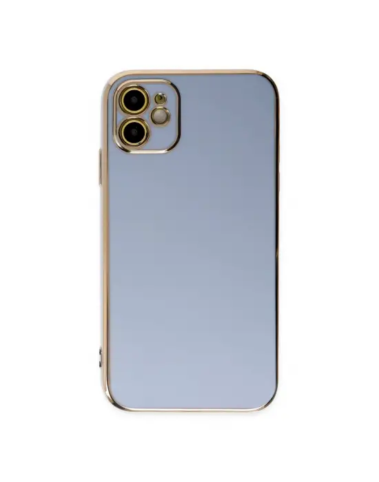 Apple İphone 12 Kılıf Volet Silikon - Mavi
