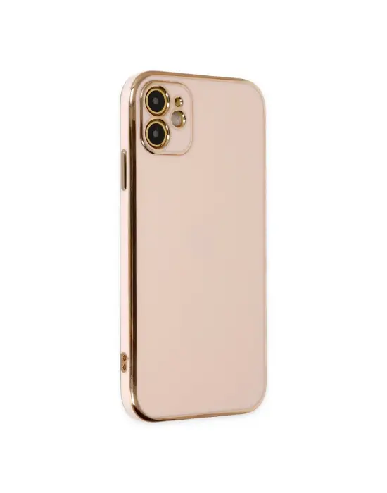 Apple İphone 12 Kılıf Volet Silikon - Pembe