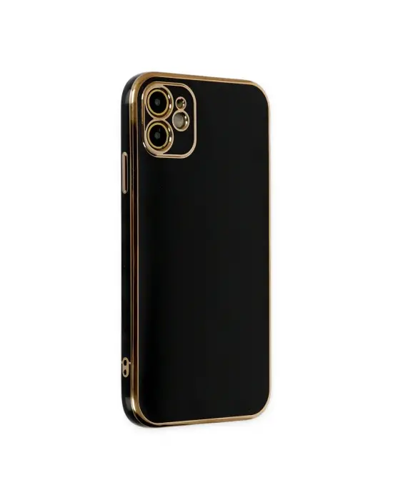 Apple İphone 12 Kılıf Volet Silikon - Siyah