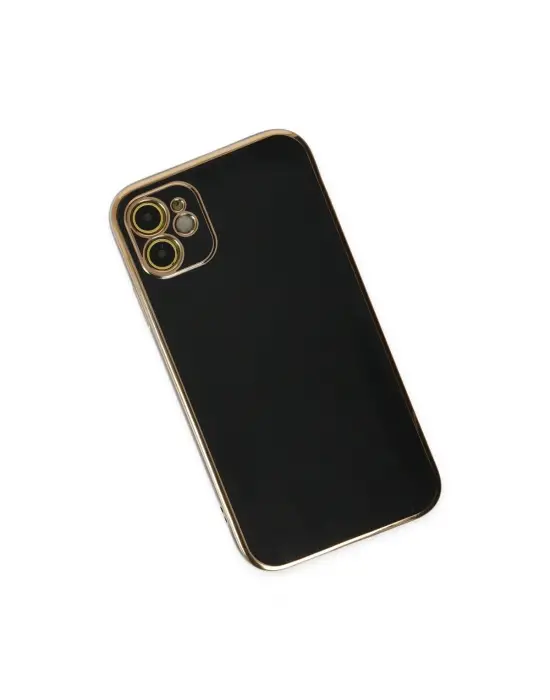 Apple İphone 12 Kılıf Volet Silikon - Siyah