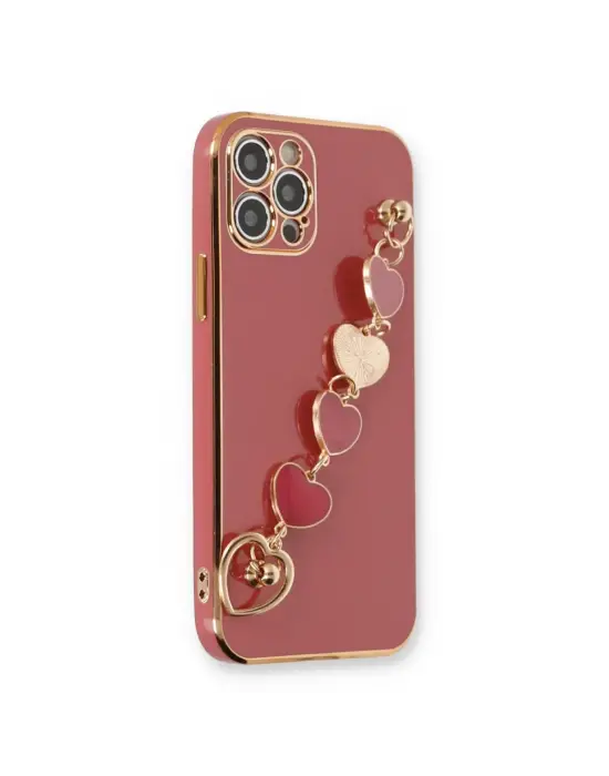 Apple İphone 12 Pro Kılıf Esila Silikon - Kırmızı