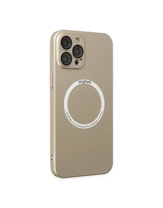 Apple İphone 12 Pro Kılıf Jack Magneticsafe Lens Silikon - Gold