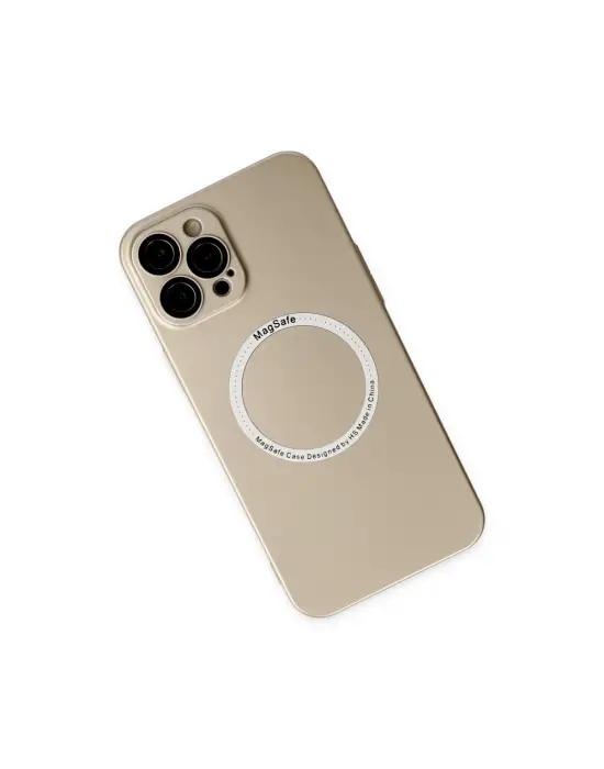 Apple İphone 12 Pro Kılıf Jack Magneticsafe Lens Silikon - Gold