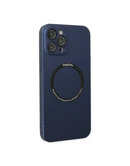 Apple İphone 12 Pro Kılıf Jack Magneticsafe Lens Silikon - Lacivert