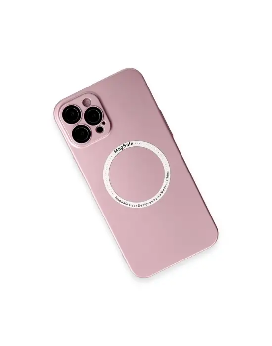 Apple İphone 12 Pro Kılıf Jack Magneticsafe Lens Silikon - Rose Gold