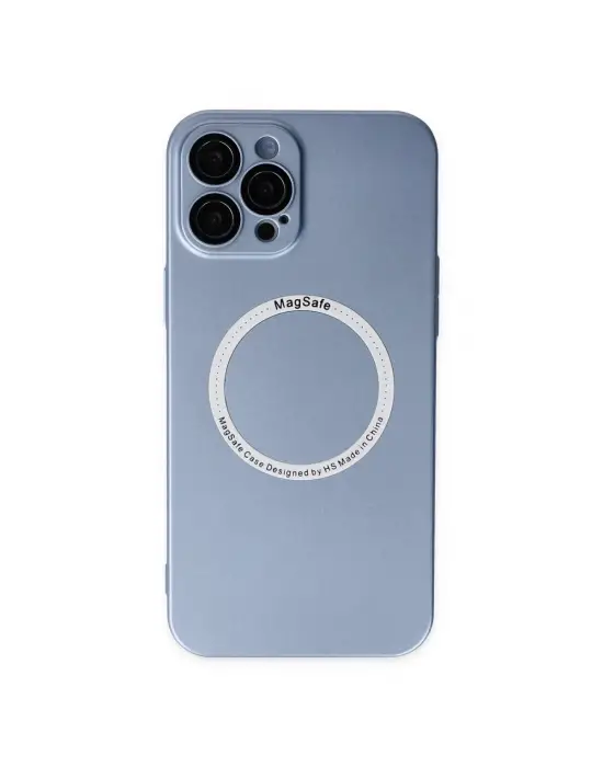 Apple İphone 12 Pro Kılıf Jack Magneticsafe Lens Silikon - Sierra Blue