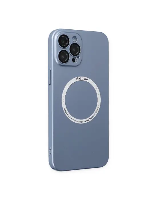 Apple İphone 12 Pro Kılıf Jack Magneticsafe Lens Silikon - Sierra Blue