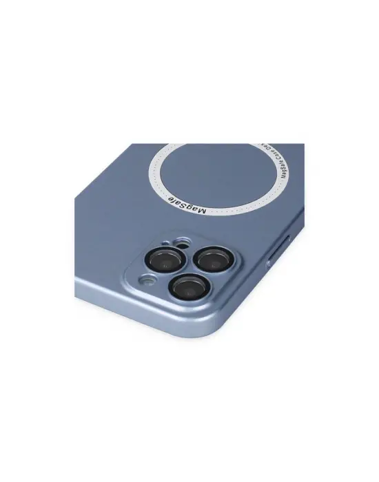 Apple İphone 12 Pro Kılıf Jack Magneticsafe Lens Silikon - Sierra Blue