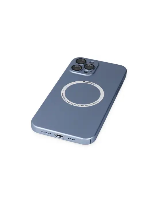 Apple İphone 12 Pro Kılıf Jack Magneticsafe Lens Silikon - Sierra Blue