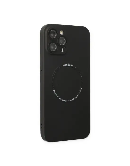 Apple İphone 12 Pro Kılıf Jack Magneticsafe Lens Silikon - Siyah
