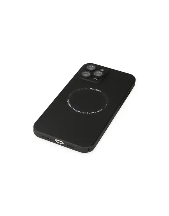 Apple İphone 12 Pro Kılıf Jack Magneticsafe Lens Silikon - Siyah