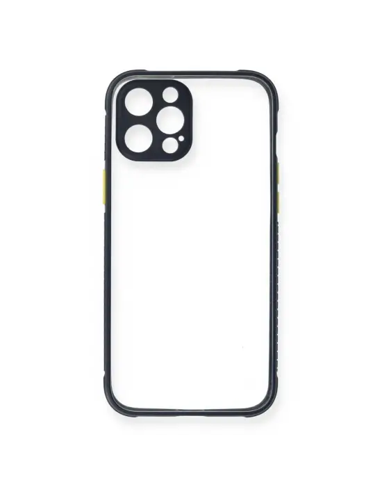 Apple İphone 12 Pro Kılıf Miami Şeffaf Silikon - Lacivert