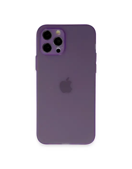 Apple İphone 12 Pro Kılıf Puma Silikon - Koyu Mor
