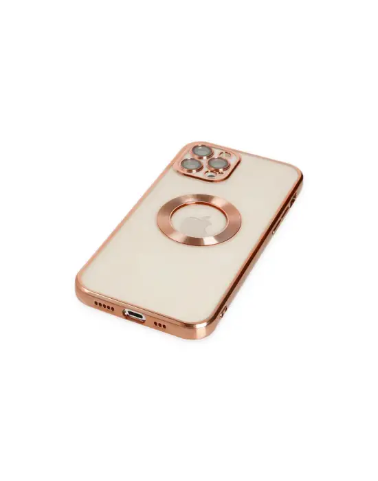 Apple İphone 12 Pro Kılıf Slot Silikon - Rose Gold