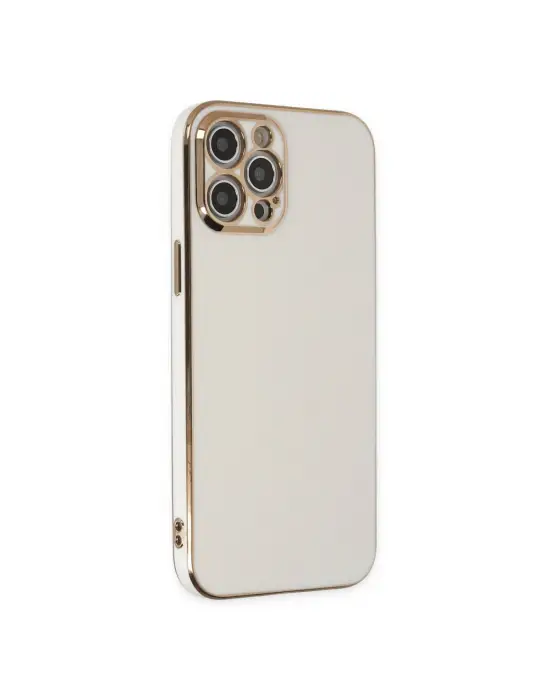 Apple İphone 12 Pro Kılıf Volet Silikon - Beyaz