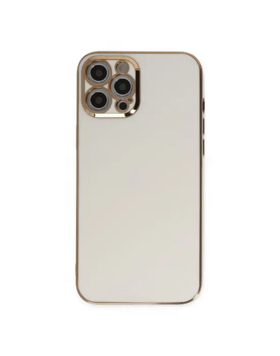 Apple İphone 12 Pro Kılıf Volet Silikon - Beyaz