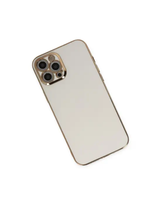 Apple İphone 12 Pro Kılıf Volet Silikon - Beyaz