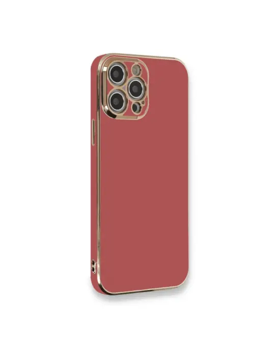 Apple İphone 12 Pro Kılıf Volet Silikon - Kırmızı