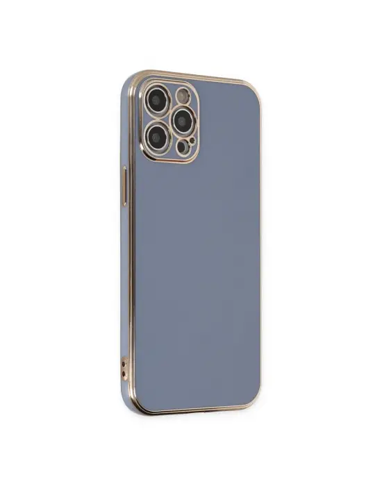 Apple İphone 12 Pro Kılıf Volet Silikon - Mavi