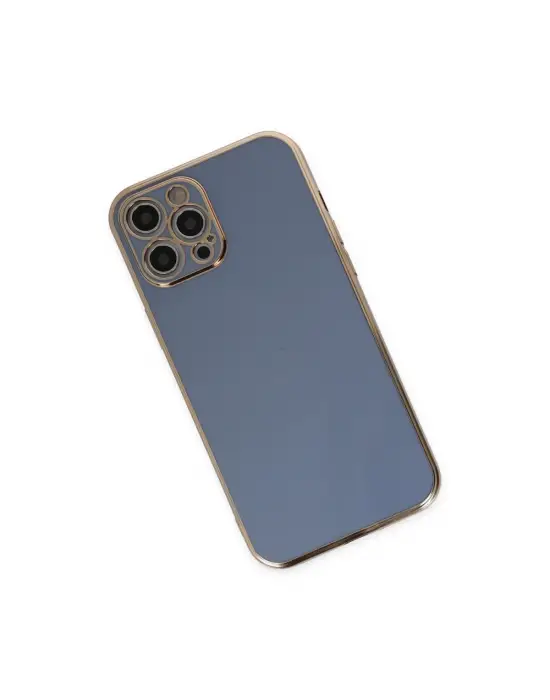 Apple İphone 12 Pro Kılıf Volet Silikon - Mavi