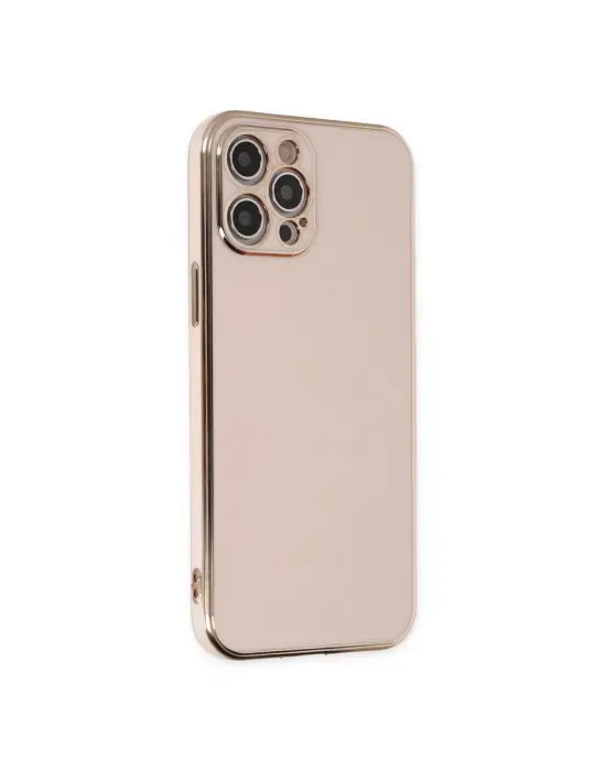 Apple İphone 12 Pro Kılıf Volet Silikon - Pembe