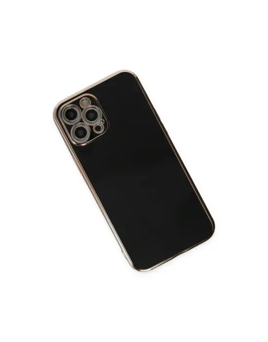 Apple İphone 12 Pro Kılıf Volet Silikon - Siyah