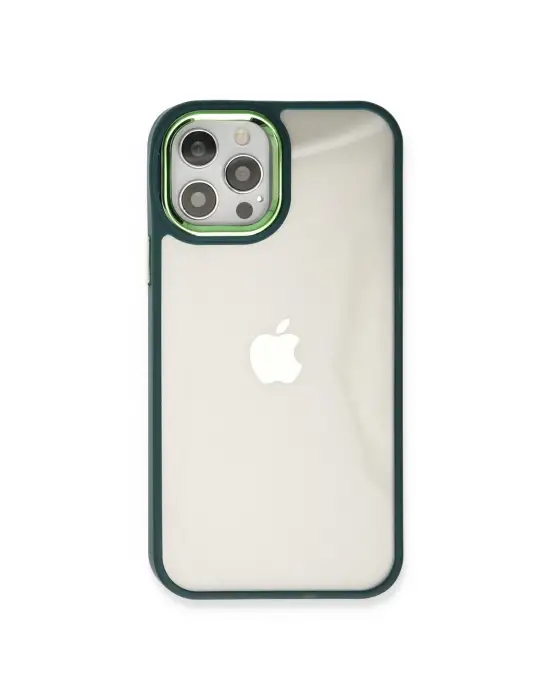 Apple İphone 12 Pro Max Kılıf Dora Kapak - Haki Yeşil