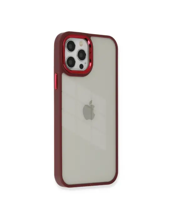 Apple İphone 12 Pro Max Kılıf Dora Kapak - Kırmızı