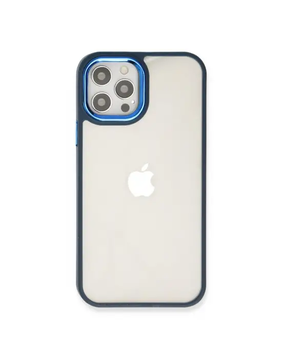 Apple İphone 12 Pro Max Kılıf Dora Kapak - Mavi