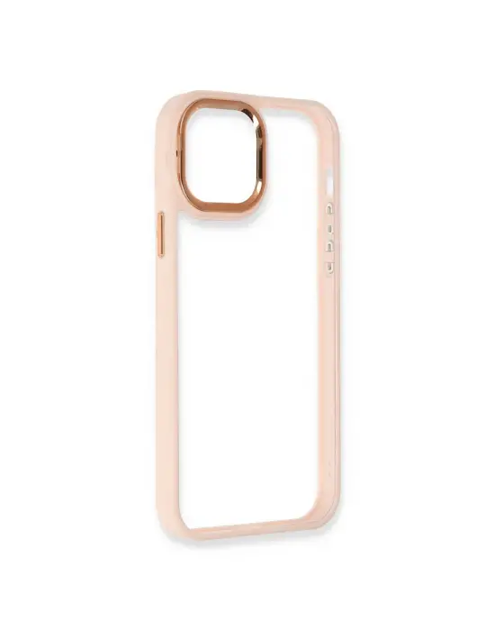 Apple İphone 12 Pro Max Kılıf Dora Kapak - Pudra