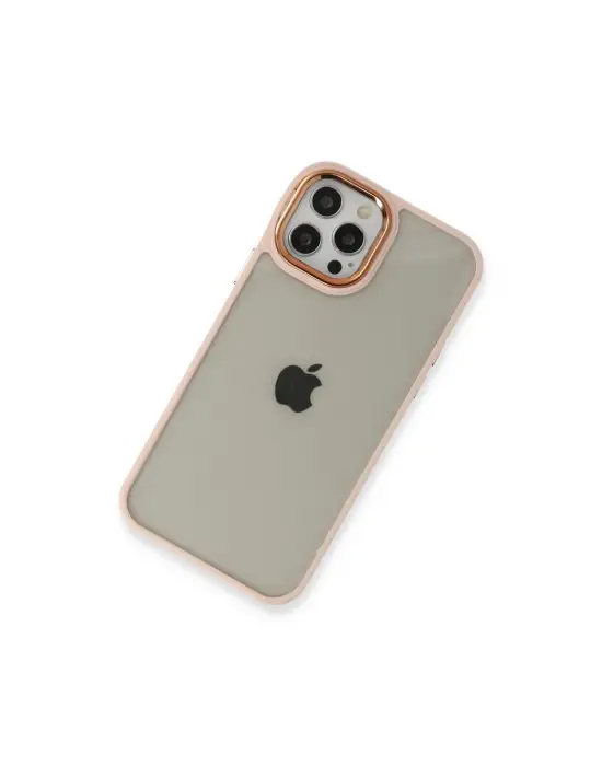 Apple İphone 12 Pro Max Kılıf Dora Kapak - Pudra