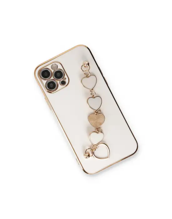 Apple İphone 12 Pro Max Kılıf Esila Silikon - Beyaz