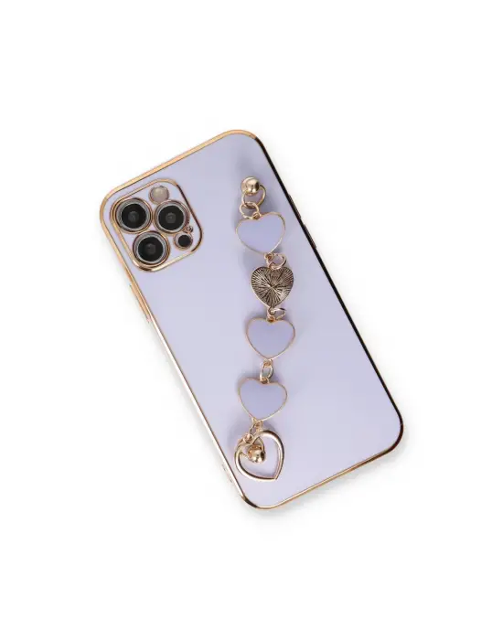 Apple İphone 12 Pro Max Kılıf Esila Silikon - Lila