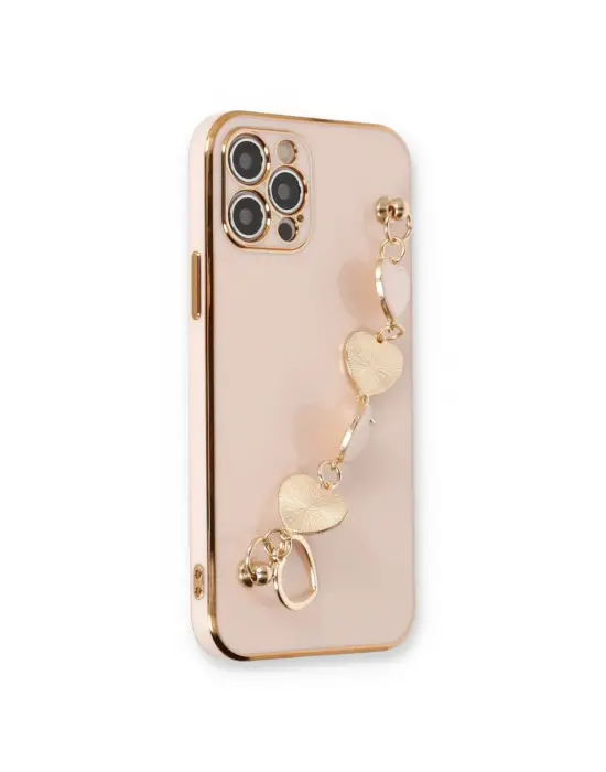 Apple İphone 12 Pro Max Kılıf Esila Silikon - Pudra