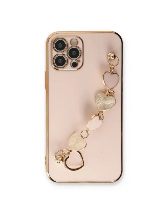 Apple İphone 12 Pro Max Kılıf Esila Silikon - Pudra