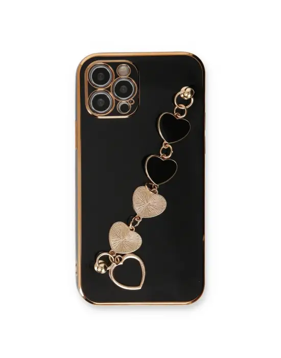 Apple İphone 12 Pro Max Kılıf Esila Silikon - Siyah