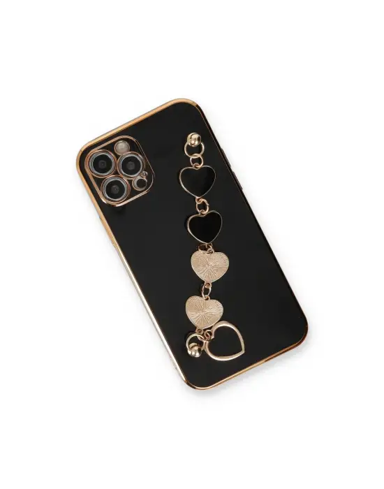 Apple İphone 12 Pro Max Kılıf Esila Silikon - Siyah