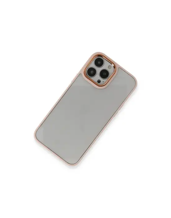 Apple İphone 13 Pro Kılıf Dora Kapak - Pudra