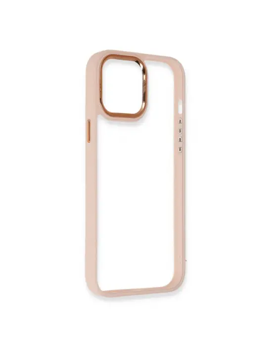 Apple İphone 13 Pro Kılıf Dora Kapak - Pudra