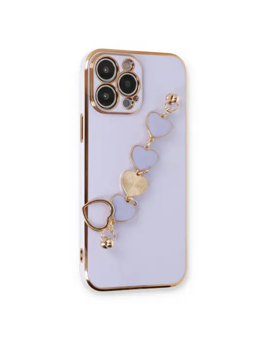 Apple İphone 13 Pro Kılıf Esila Silikon - Lila