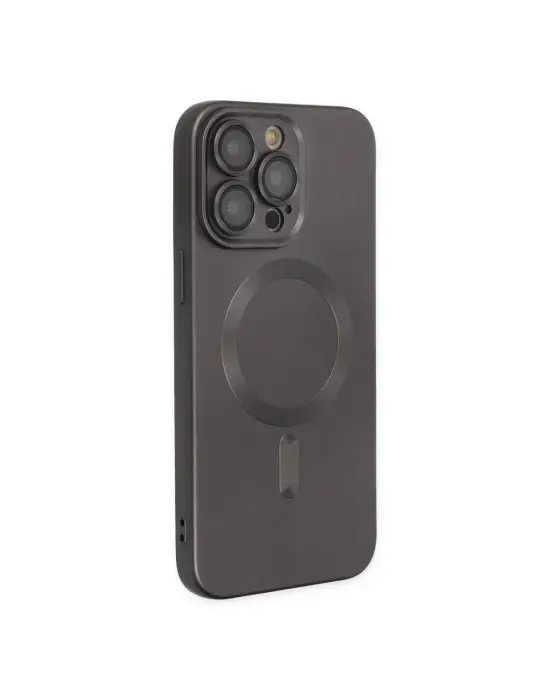 Apple İphone 13 Pro Kılıf Moshi Lens Magneticsafe Silikon - Füme