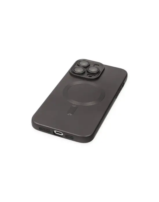 Apple İphone 13 Pro Kılıf Moshi Lens Magneticsafe Silikon - Füme
