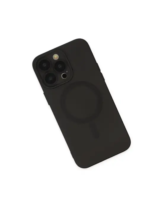Apple İphone 13 Pro Kılıf Moshi Lens Magneticsafe Silikon - Siyah