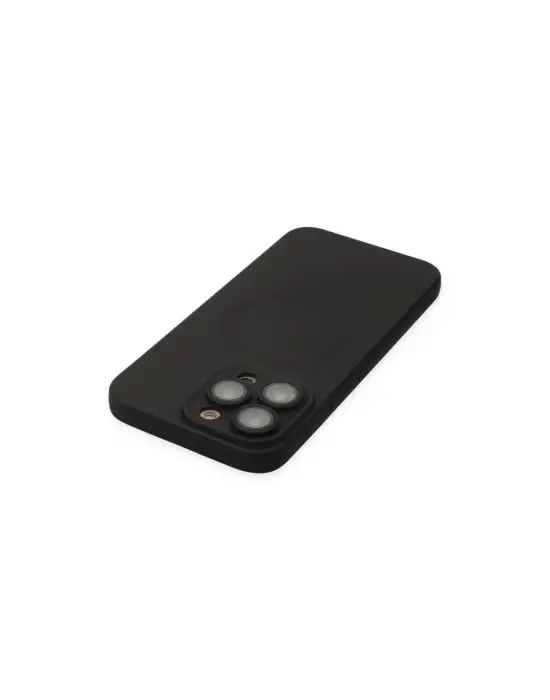 Apple İphone 13 Pro Kılıf Moshi Lens Magneticsafe Silikon - Siyah